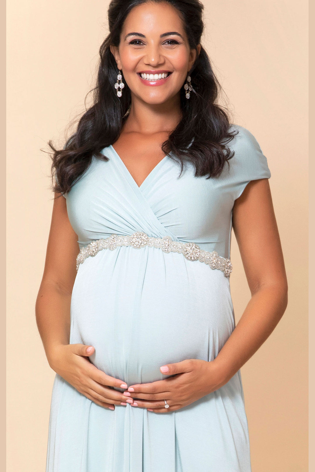 Francesca Maternity and Nursing Maxi in Mint