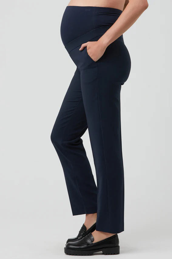 Alexa Classic Maternity Trousers in Navy Ripe