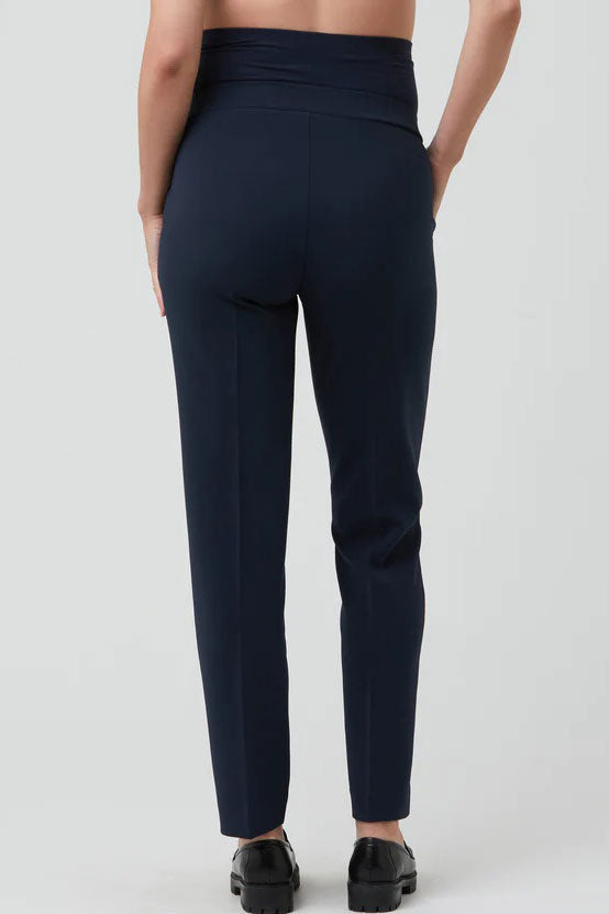 Alexa Classic Maternity Trousers in Navy Ripe