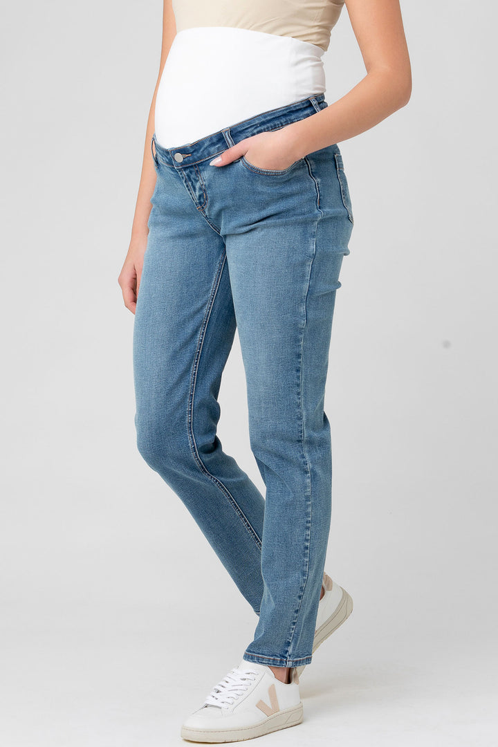 Hunter Over Bump Jean Vintage Wash MOM JEANS