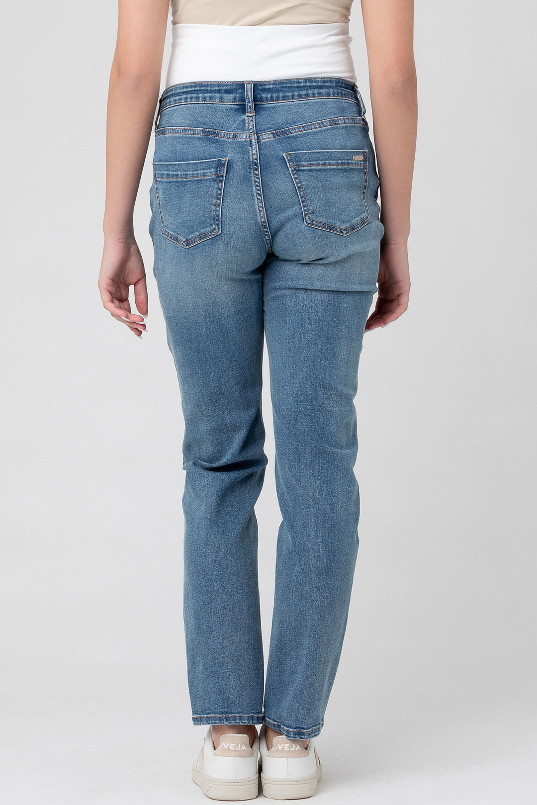 Hunter Over Bump Jean Vintage Wash MOM JEANS