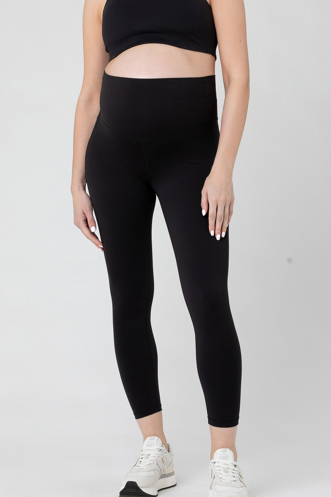 Lululemon-like Tempo Petite/Crop Maternity Legging