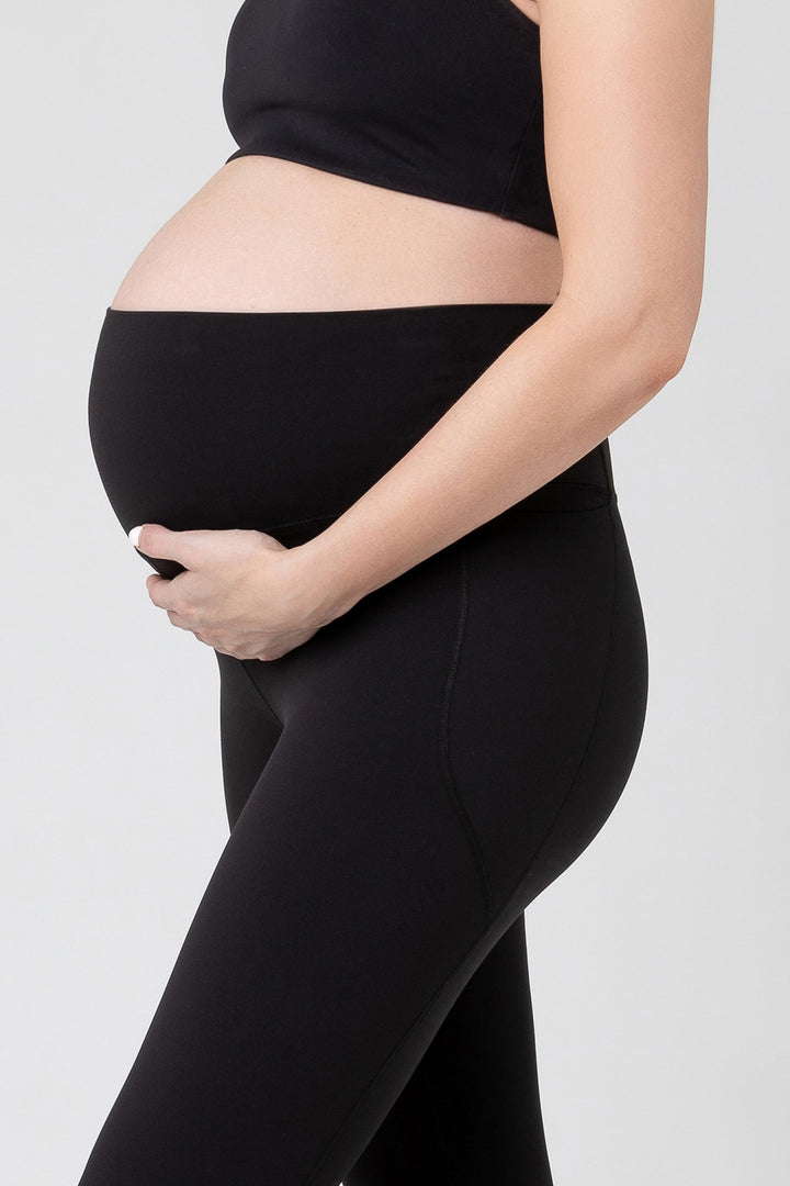 Lululemon-like Tempo Petite/Crop Maternity Legging