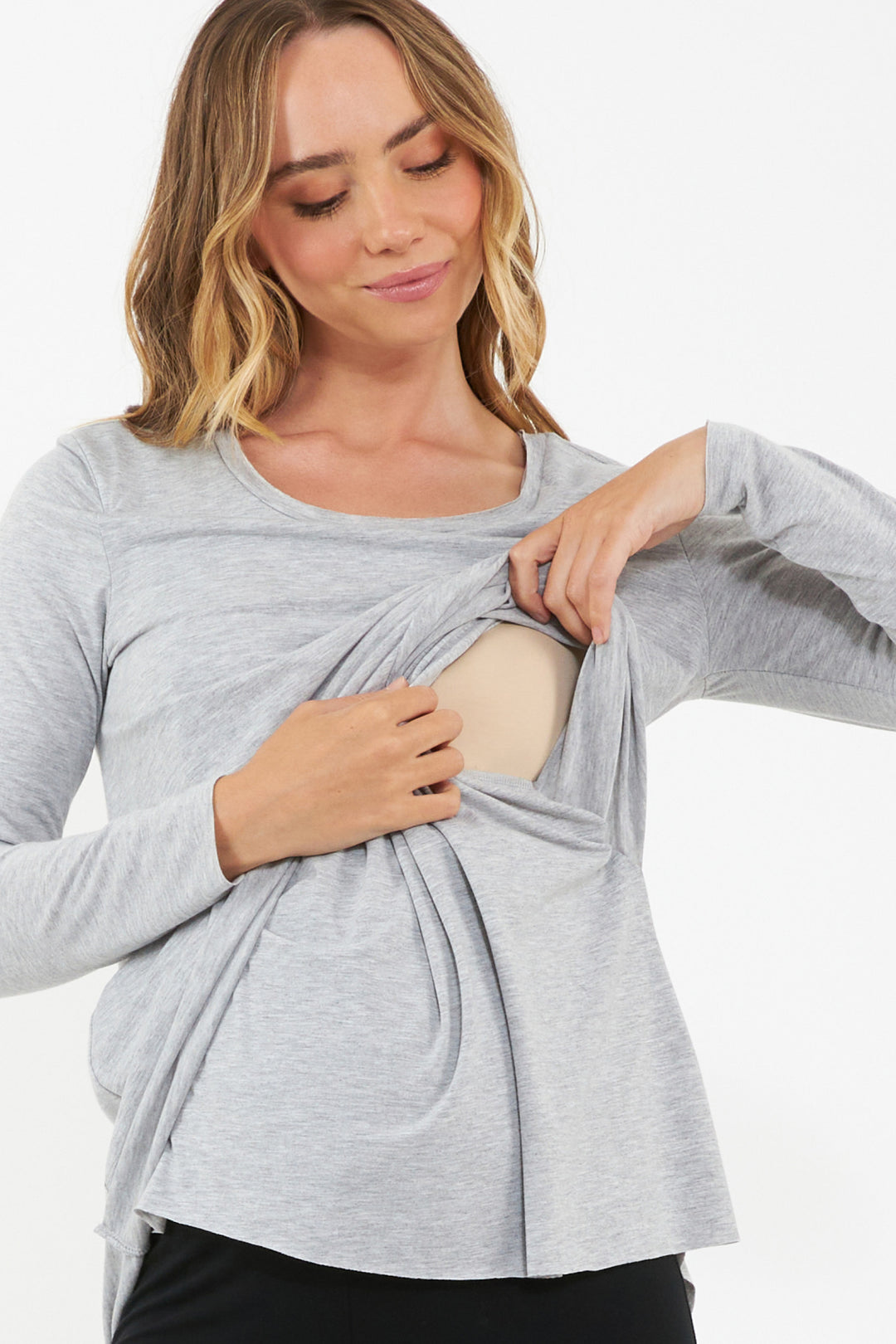 Raw Edge Maternity & Nursing Top