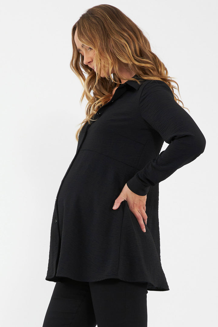 Monique Peplum Maternity Nursing Shirt