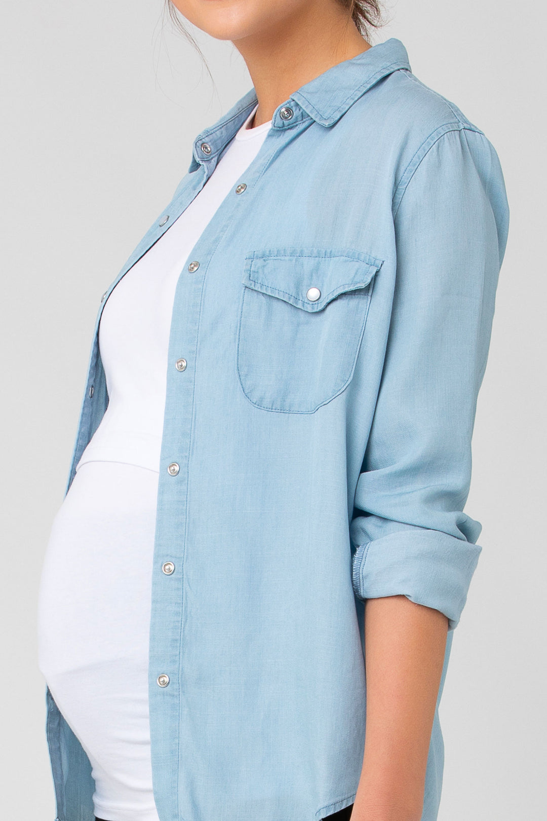 Bec Chambray Mat & Nursing Shirt  by Ripe