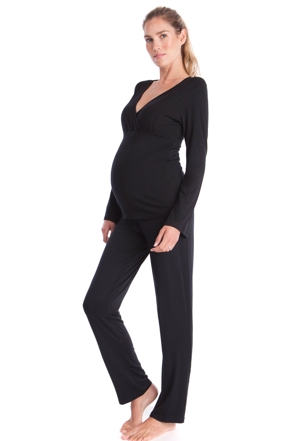 Seraphine Camille Bamboo Lounge Maternity Pajamas - Seven Women Maternity