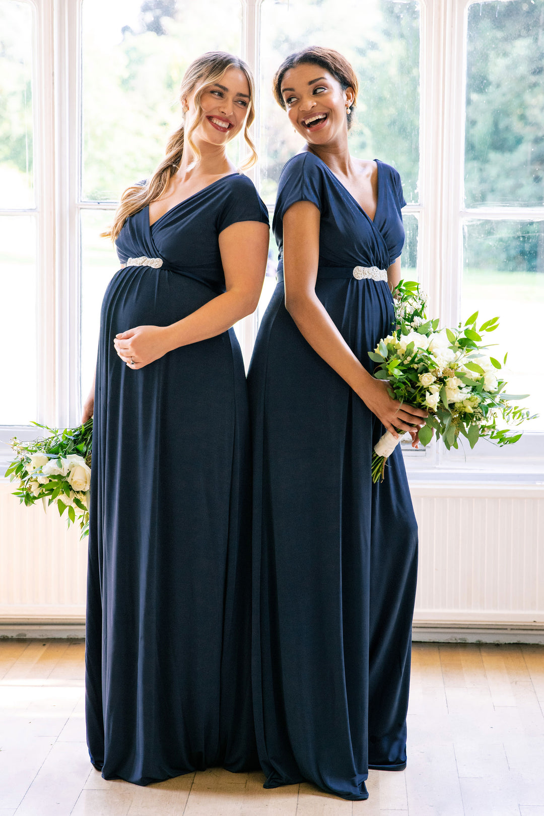 Tiffany Rose Francesca Maternity and Nursing Maxi in Nightshade Navy