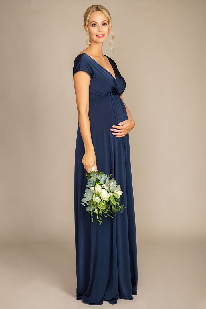 Tiffany Rose Francesca Maternity and Nursing Maxi in Nightshade Navy