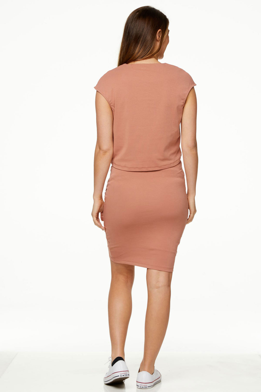 Hidden Treasures Nursing Dress Rose by Bae The Label