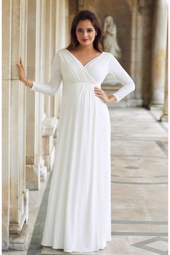 Tiffany Rose Isabella  Bridal Maternity & Nursing Gown in Ivory - Seven Women Maternity