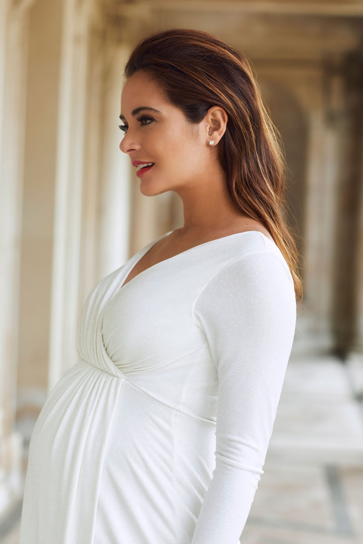 Tiffany Rose Isabella  Bridal Maternity & Nursing Gown in Ivory - Seven Women Maternity