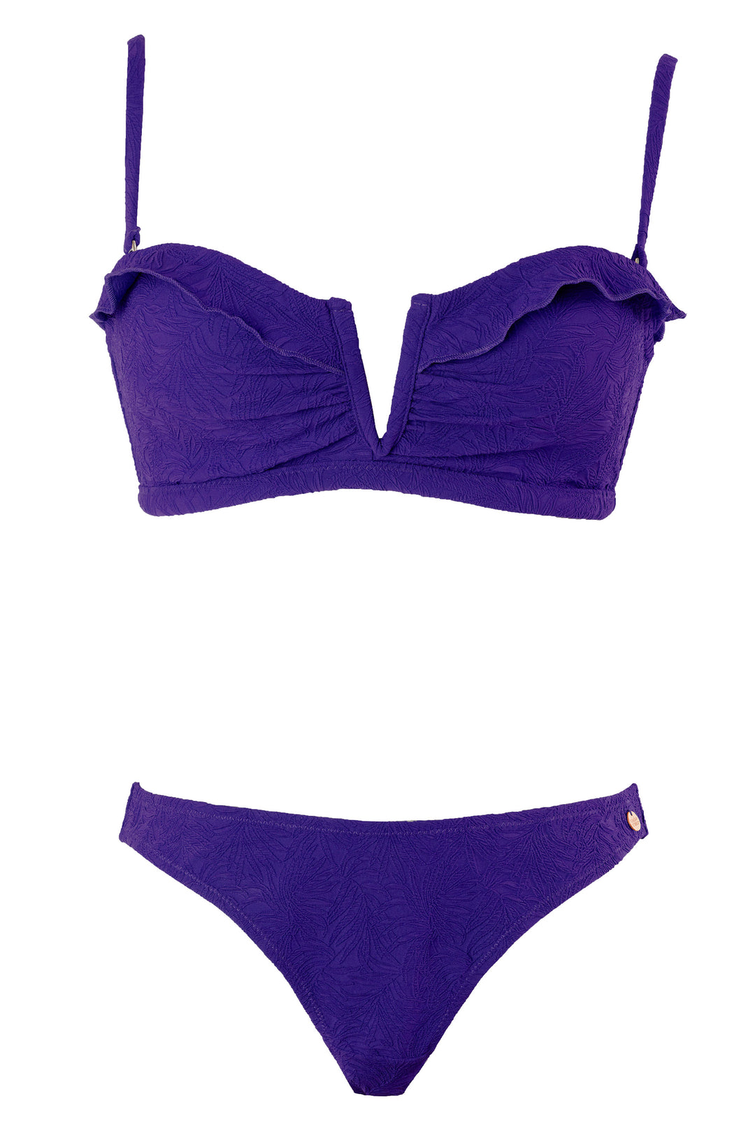 Maldives Maternity Bikini in Violet Cache Coeur