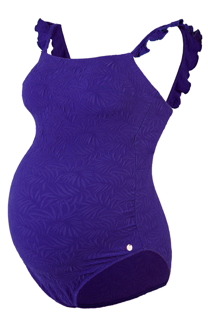 Maldives Maternity Swimsuit in Violet Cache Coeur