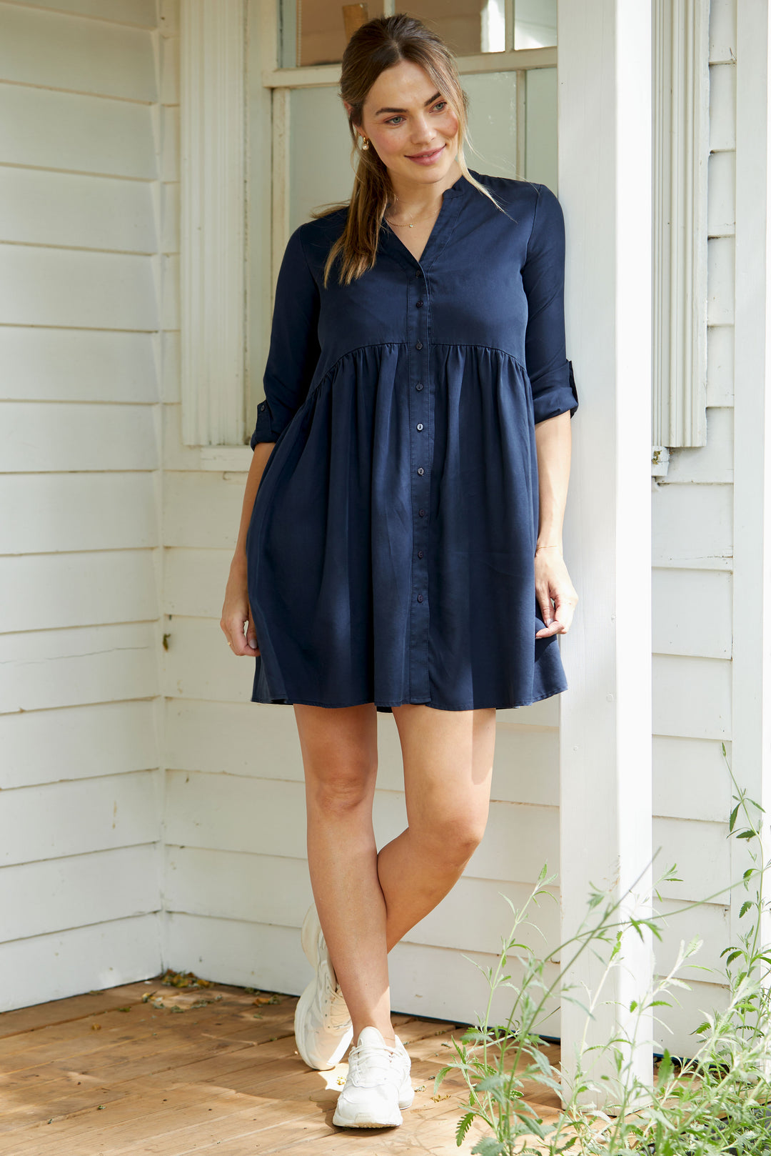 Demi Tencel Maternity Nursing Dress