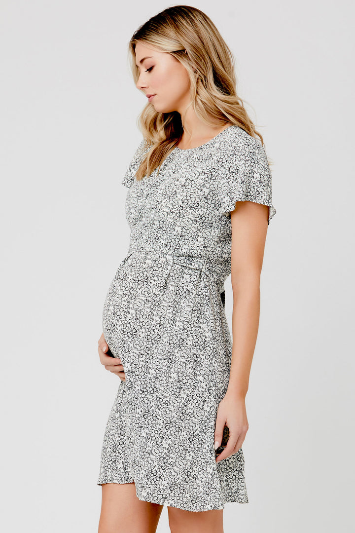 Amelie Nursing Dress Ivory / Black by Ripe