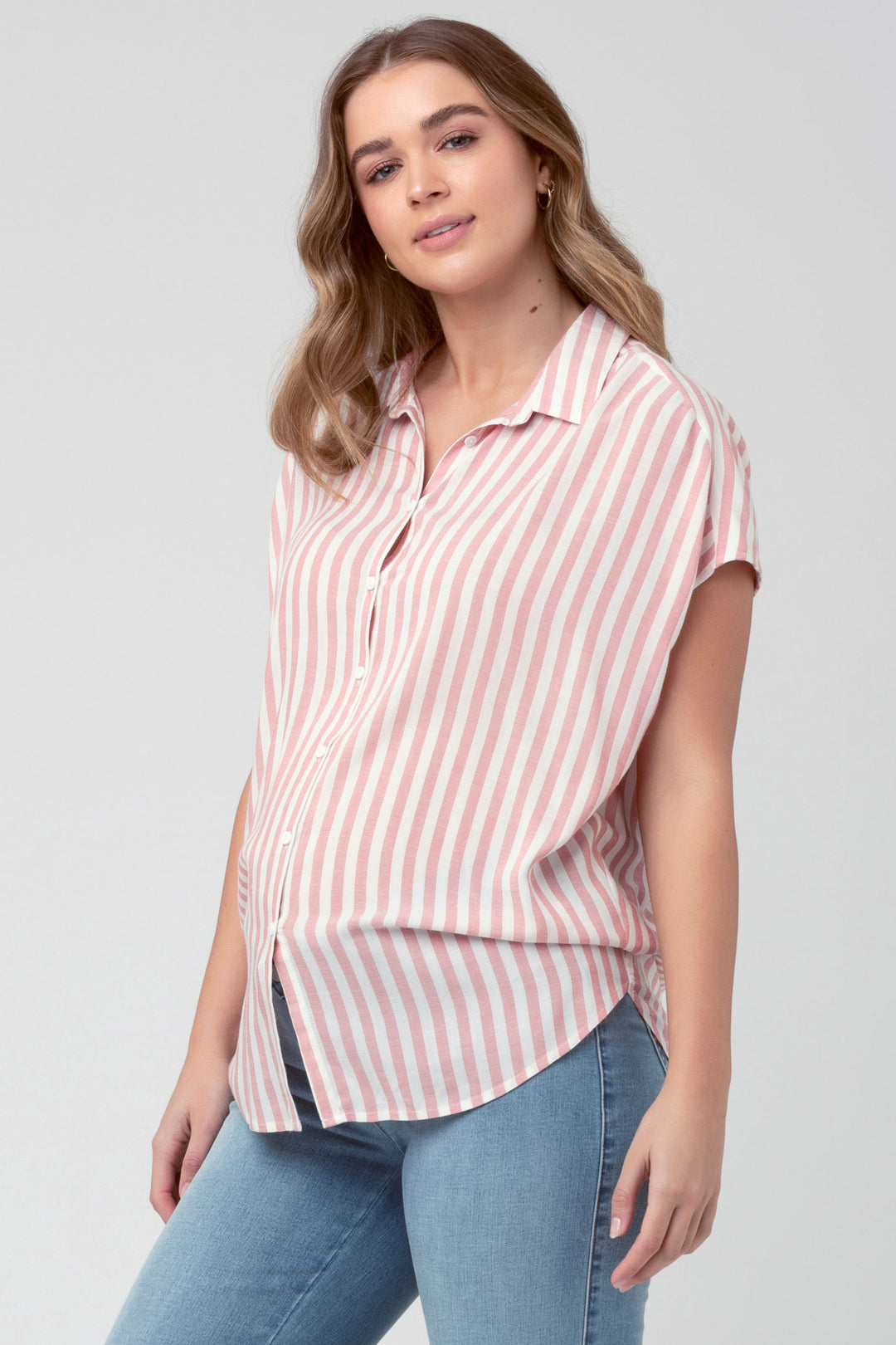 Ada Relaxed Fit Maternity & Nursing Shirt