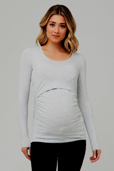 Frontwalk Ladies Maternity Tops Long Sleeve Pregnancy Clothes