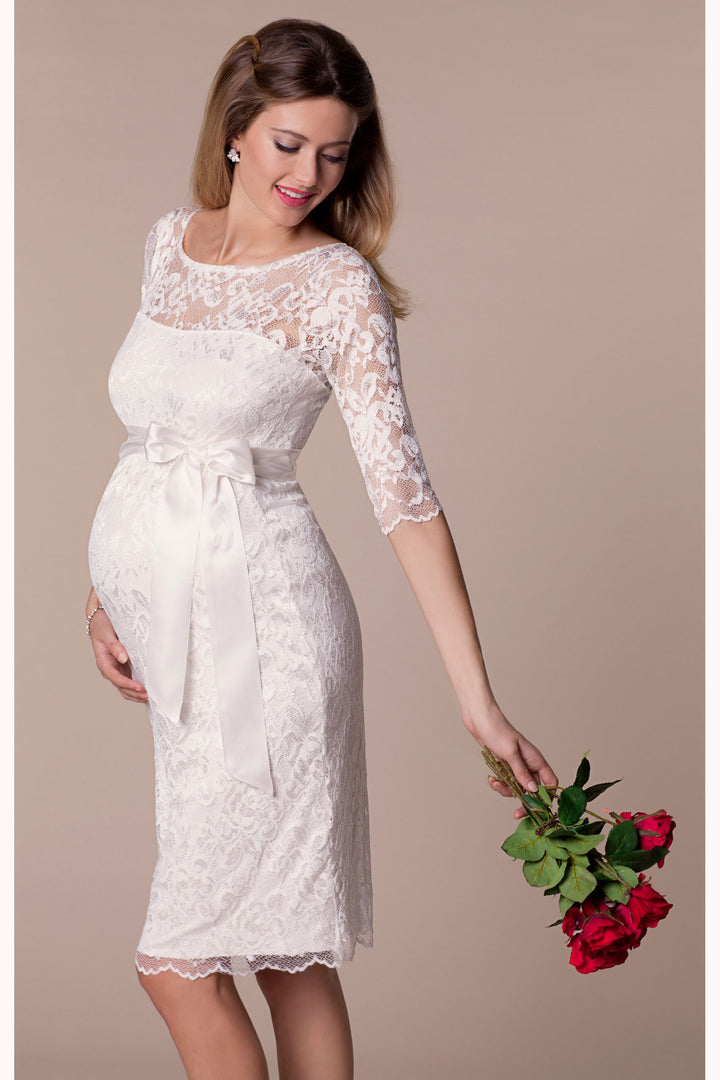 Amelia Lace Bridal Wedding Maternity Dress in Ivory - Seven Women Maternity