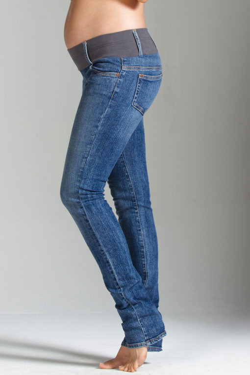 Skinny Maternity Jeans Classic Wash Maternal America - Seven Women Maternity