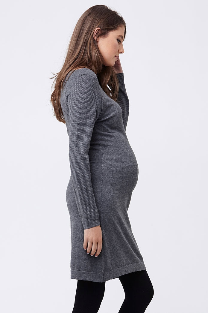 Ripe Boucle Maternity Nursing Tunic/Dress - Seven Women Maternity