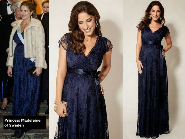 Tiffany Rose Eden Lace Maternity Gown worn by Princesses of Sweden - Seven Women Maternity