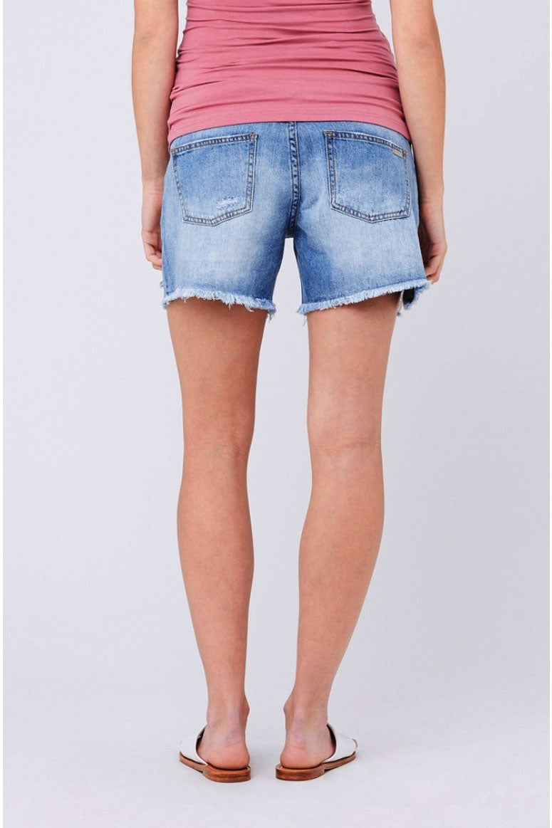 Dale Distressed Denim Maternity Shorts by Ripe - Seven Women Maternity