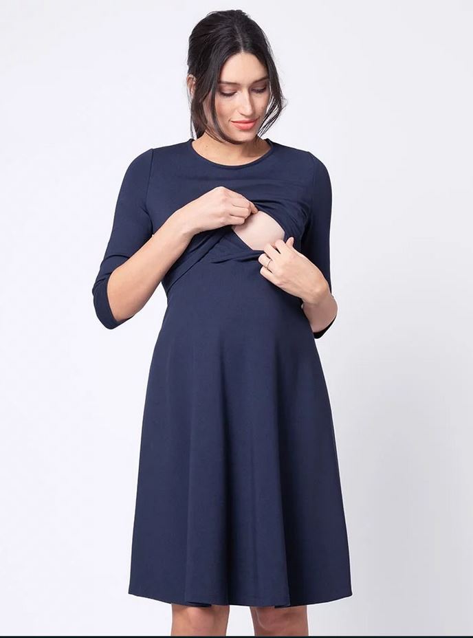 Seraphine Davida Ponte Maternity & Nursing Dress - Seven Women Maternity