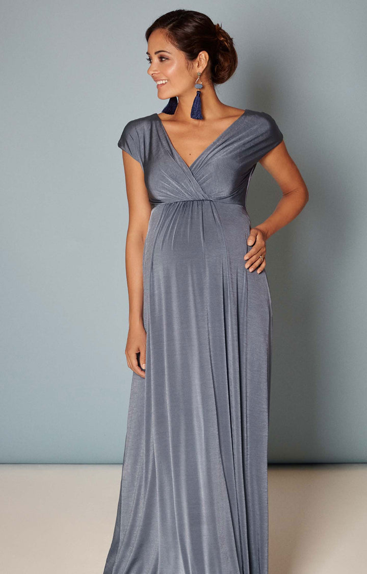 Tiffany Rose Francesca Blue Maternity and Nursing Gown - Seven Women Maternity