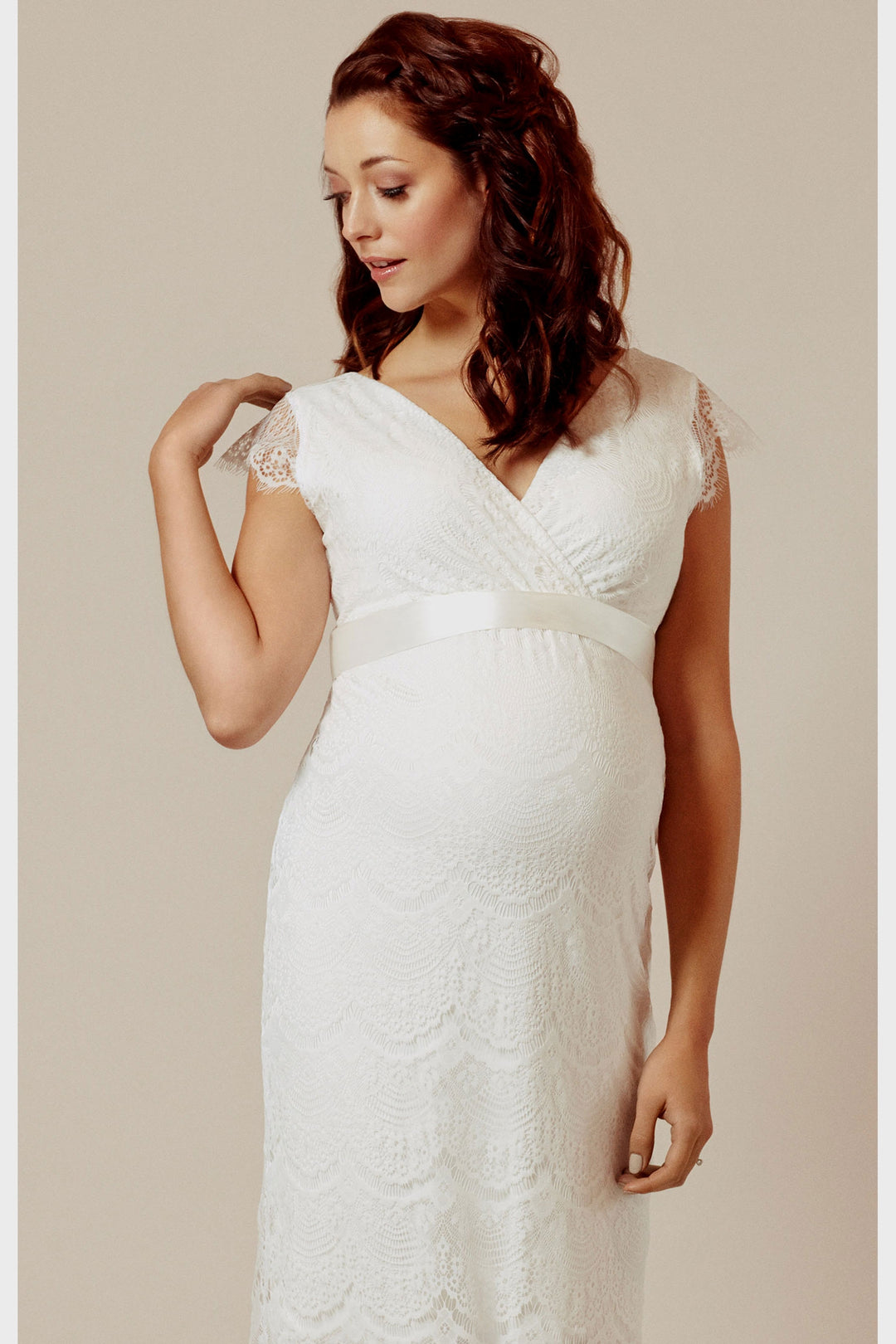 Tiffany Rose Imogen Bridal Shift Dress in Ivory - Seven Women Maternity