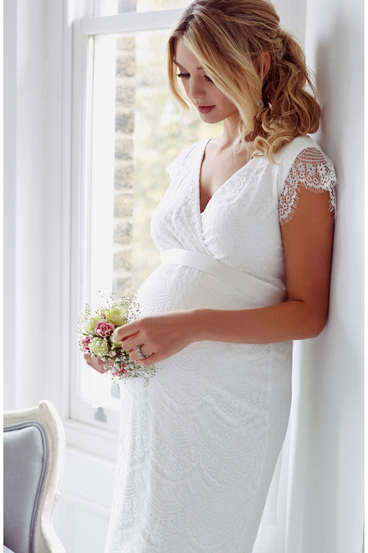 Tiffany Rose Imogen Bridal Shift Dress in Ivory - Seven Women Maternity