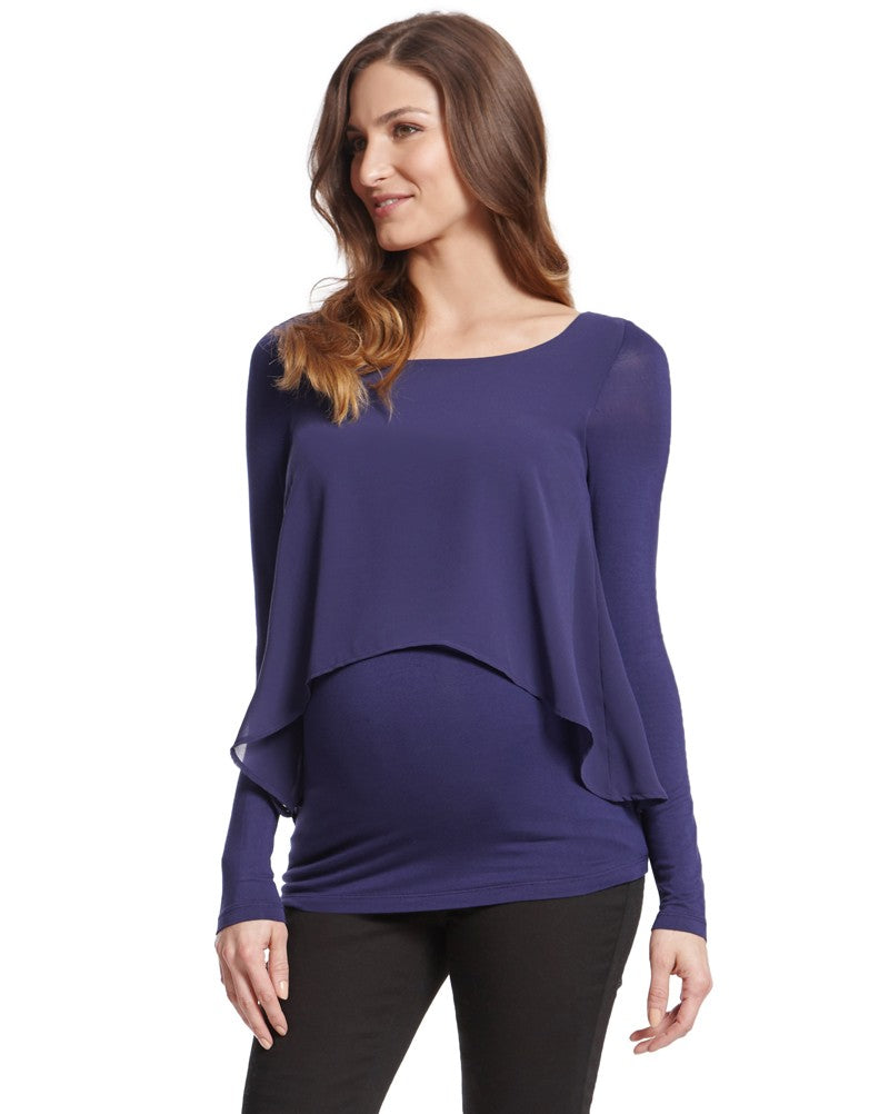 Seraphine Kathleen Twighlight Maternity Nursing Top - Seven Women Maternity