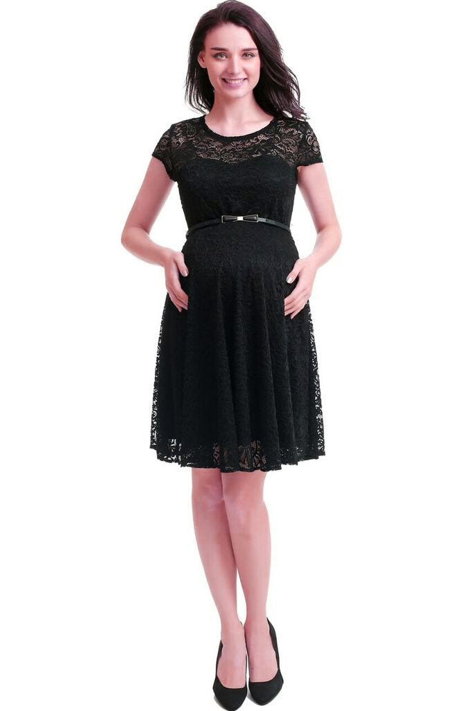 Kimi + Kai Maternity Olivia Lace Skater Dress - Seven Women Maternity