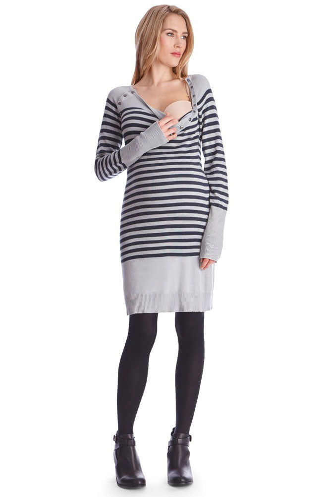 Seraphine Rozalia Maternity and Nursing Knitted Tunic - Seven Women Maternity