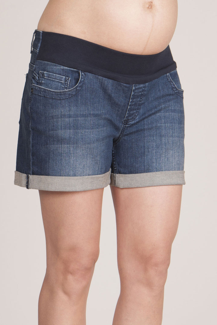 Scarlet Denim Maternity Shorts - Seven Women Maternity