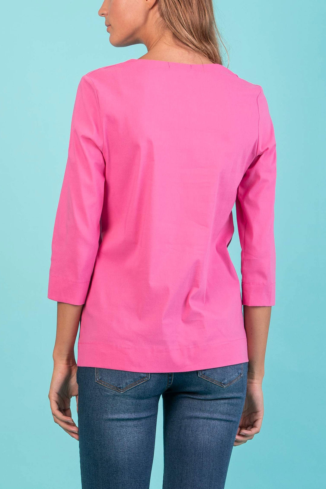 Thea Maternity Poplin Shirt in Pink - Seven Women Maternity